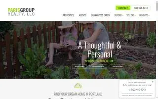 Paris Group Realty, LLC website