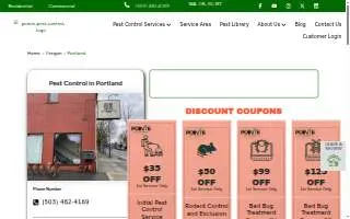Pointe Pest Control - Portland website