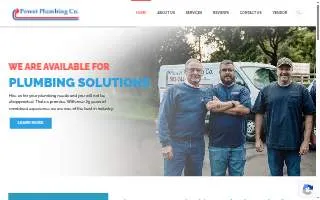 Power Plumbing Company website