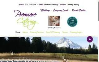 Premiere Catering website