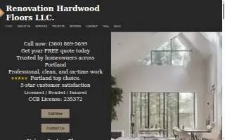 Renovation Hardwood Floors LLC website