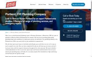 Rescue Rooter of Portland website