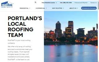 RoofTek of Portland website