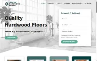 SOLCAN Hardwood Floors website