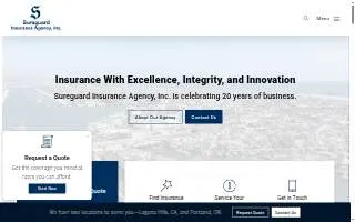Sureguard Insurance Agency, Inc. website