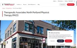 Therapeutic Associates North Portland Physical Therapy (PACE) website