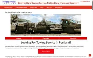 Top One Towing website