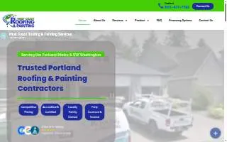 West Coast Roofing and Painting Inc website