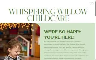 Whispering Willow Childcare Center website