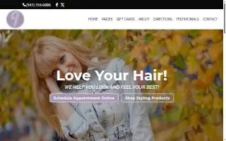 The 9 Salon website