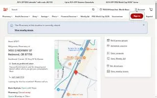Walgreens of Redmond website
