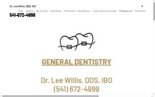 Dr. Lee Willis, DDS PC website