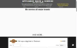 Umpqua Appliance website