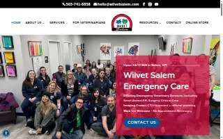 Wilvet Salem Emergency website