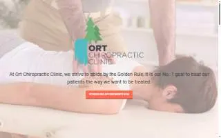 Ort Chiropractic Clinic website