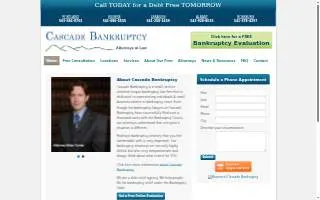 Cascade Bankruptcy website