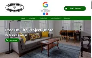 Emerald Valley Weatherization website