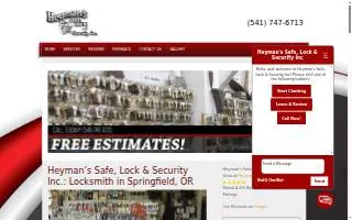 Heyman's Safe, Lock & Security, Inc. website