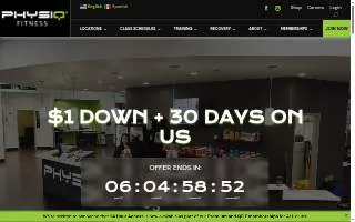 Physiq Fitness of Springfield website