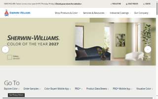 Sherwin-Williams Paint Store website
