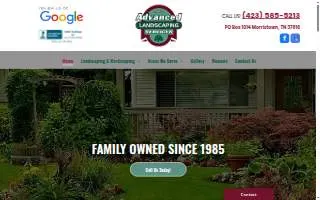 Advanced Landscape services of Tigard website