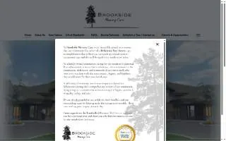 Brookside Memory Care website