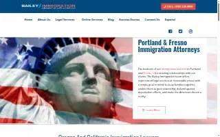 Bailey Immigration of Troutdale website
