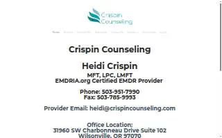Crispin Counseling LLC website