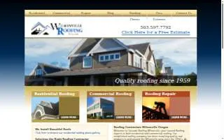 Wilsonville Roofing website