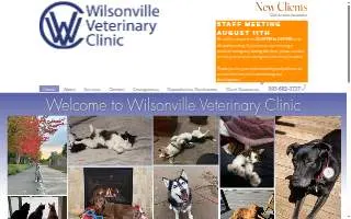 Wilsonville Veterinary Clinic website