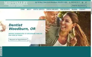 Mid Valley Family Dental website