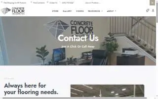 Concrete Floor Solutions website