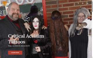 Critical Acclaim Tattoos website