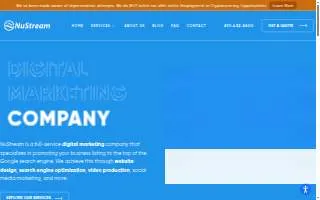 NuStream Marketing website