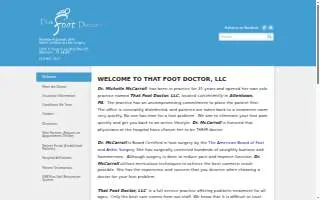 That Foot Doctor - Dr. Michelle McCarroll website