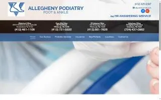 Allegheny Podiatry Foot and Ankle Center website