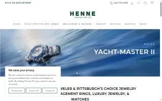 Henne Jewelers of Baldwin website