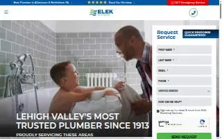 Elek Plumbing website