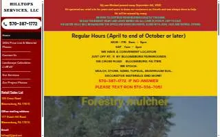 Hilltops Services LLC website