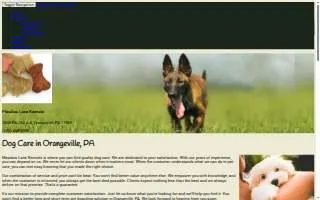 Meadow Lane Kennels of Bloomsburg website