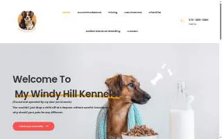 My Windy Hill Kennels website