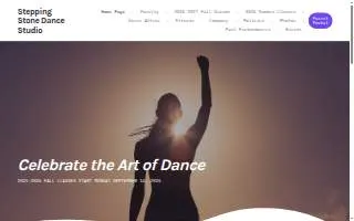 Stepping Stone Dance Studio website