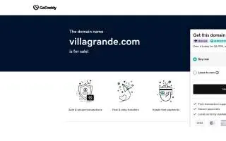 Villa Grande Restaurant & Pizzeria website