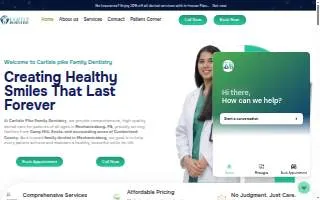 Carlisle Pike Family Dentistry website