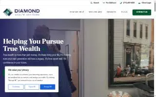 Diamond Wealth Advisors website