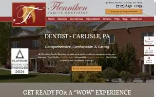 Flenniken Family Dentistry website