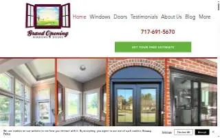 Grand Opening Windows & Doors website
