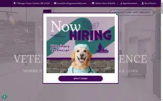 Healing Paws Veterinary Care of Carlisle website
