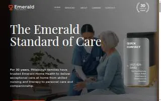 Emerald Home Health website