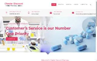 Chester Discount Pharmacy website